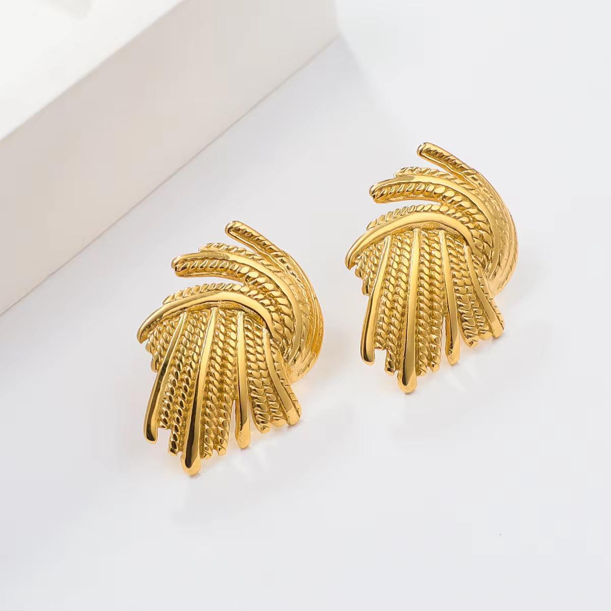 Golden Cascading Luxe Earring