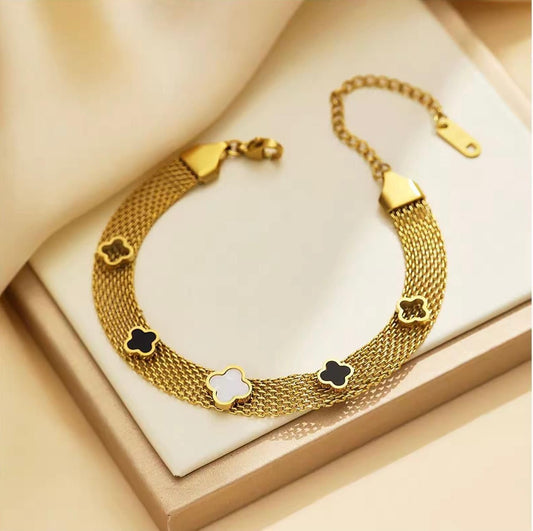 Golden Mesh Bracelet