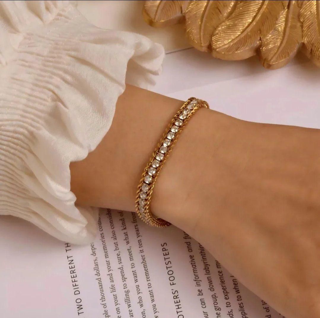 Gold Plated Crystal Bracelet