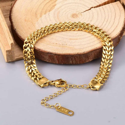 Elegant Double Chain Bracelet